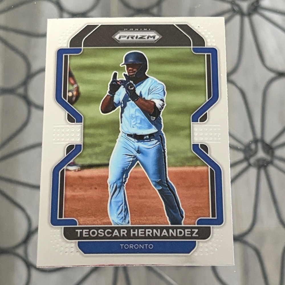 Teoscar Hernandez 2022 Panini Prizm Toronto Blue Jays Baseball Card